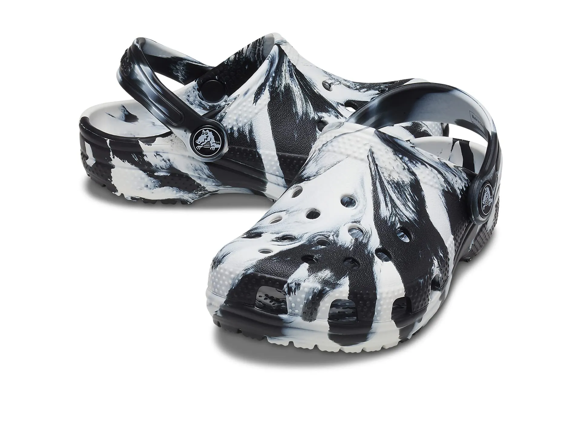 Crocs Kids Classic Marbled Tie-Dye Clog (Toddler)