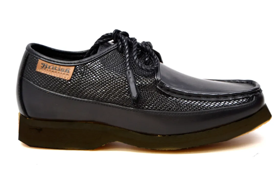 Crown Leather Lace-Up Shoe by The British Collection - Stylish and Comfortable
