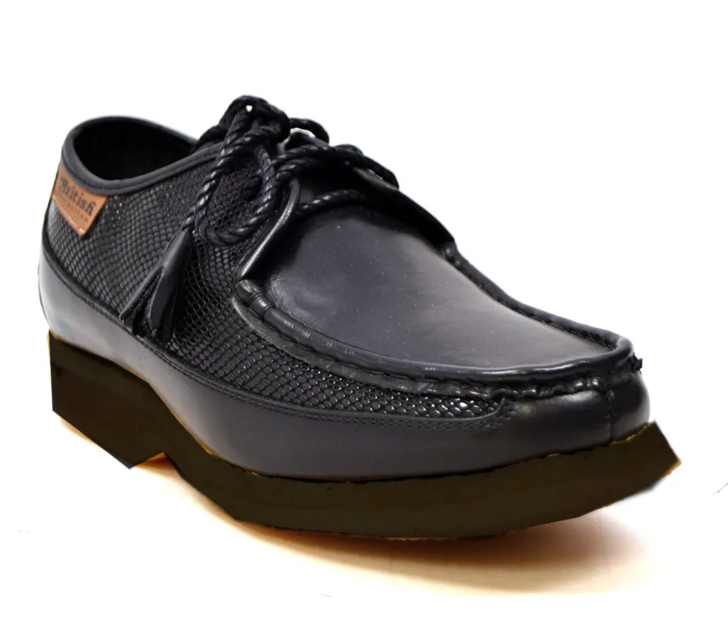 Crown Leather Lace-Up Shoe by The British Collection - Stylish and Comfortable