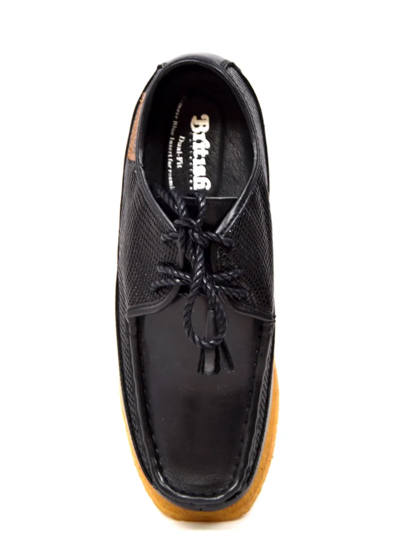 Crown Leather Lace-Up Shoe by The British Collection - Stylish and Comfortable