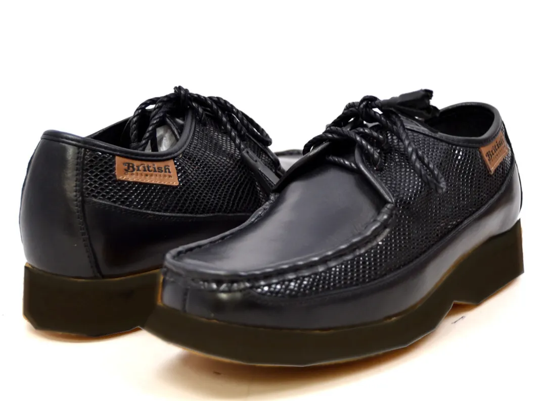 Crown Leather Lace-Up Shoe by The British Collection - Stylish and Comfortable