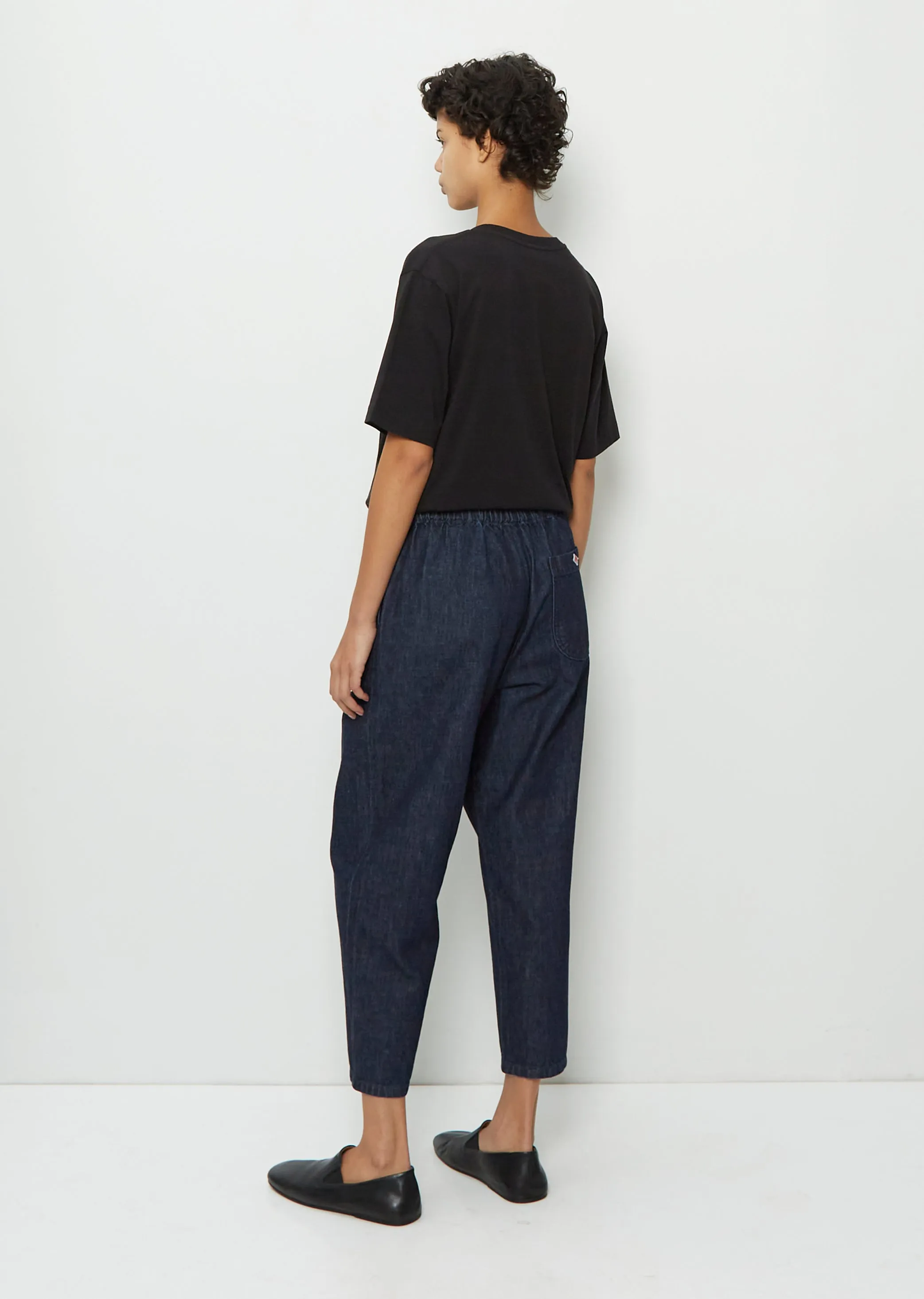 Denim Easy Pants — Dark Indigo