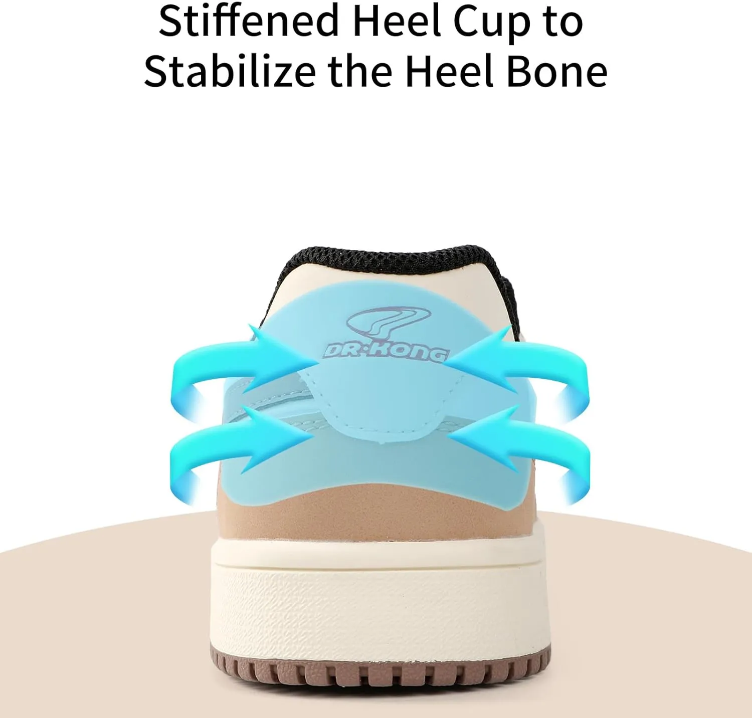 Dr Kong Little Kid and Big Kid Shoes for Boys and Girls, Lightweight Kids Shoes with Non-Slip Sole, Kids Skateboard Sneakers for Everyday Use