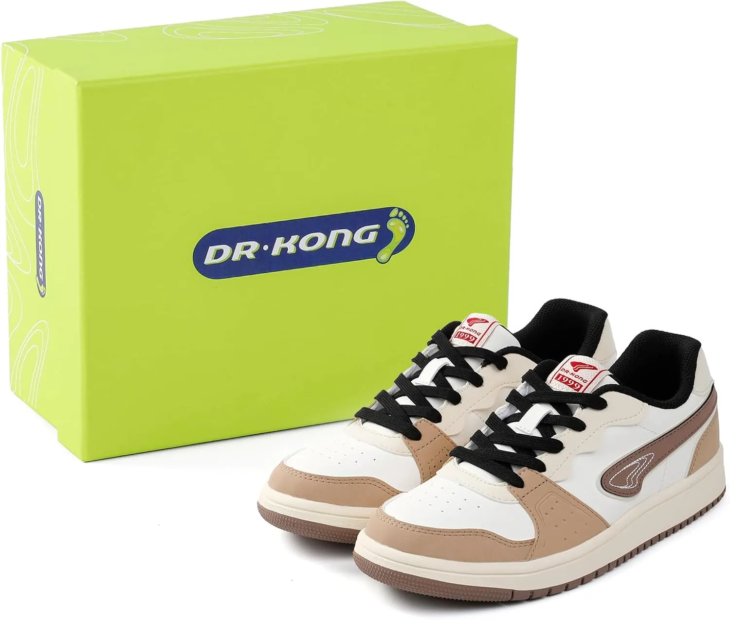 Dr Kong Little Kid and Big Kid Shoes for Boys and Girls, Lightweight Kids Shoes with Non-Slip Sole, Kids Skateboard Sneakers for Everyday Use