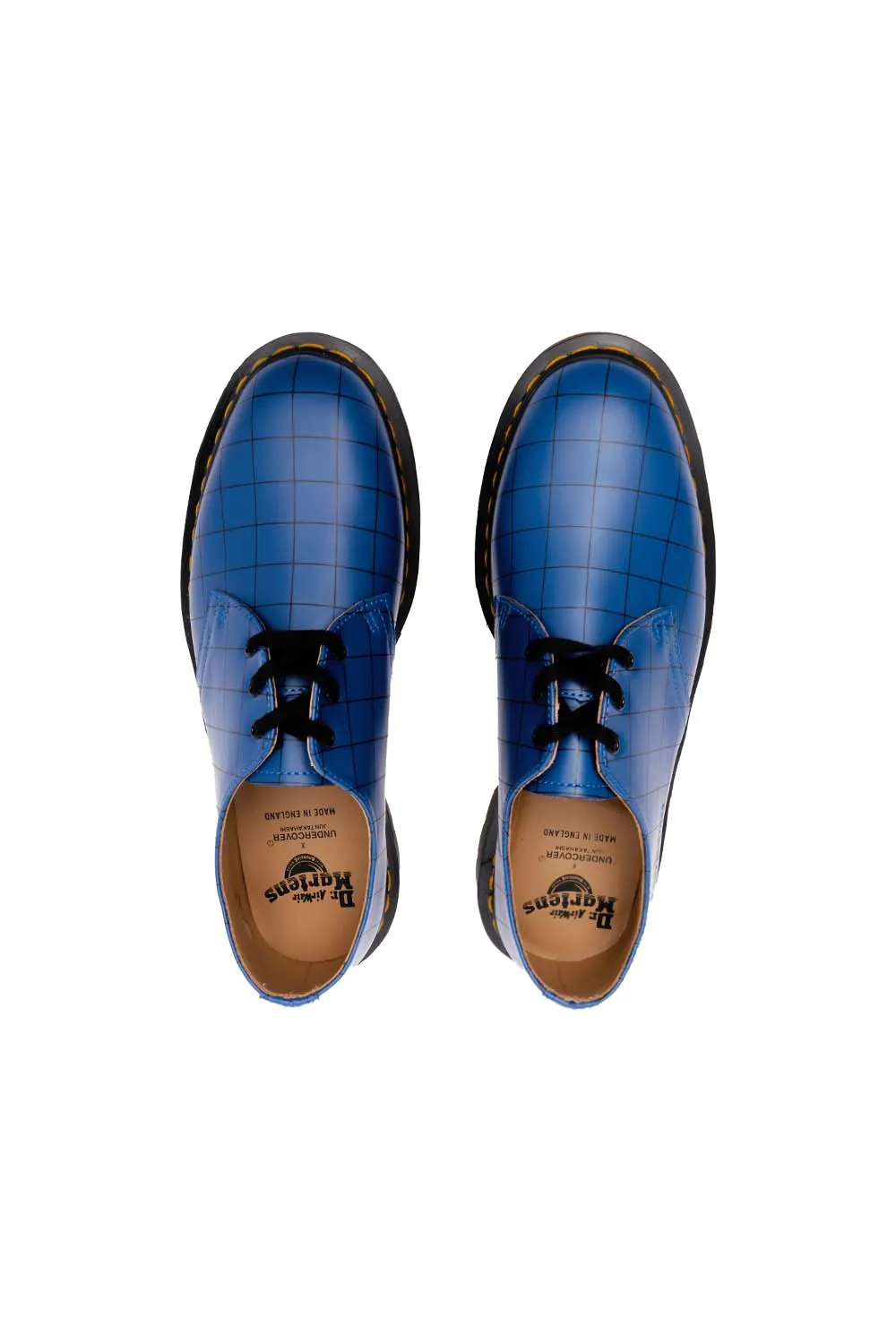 Dr. Martens x Undercover Mens 1461 Check Smooth Shoes 'Blue'
