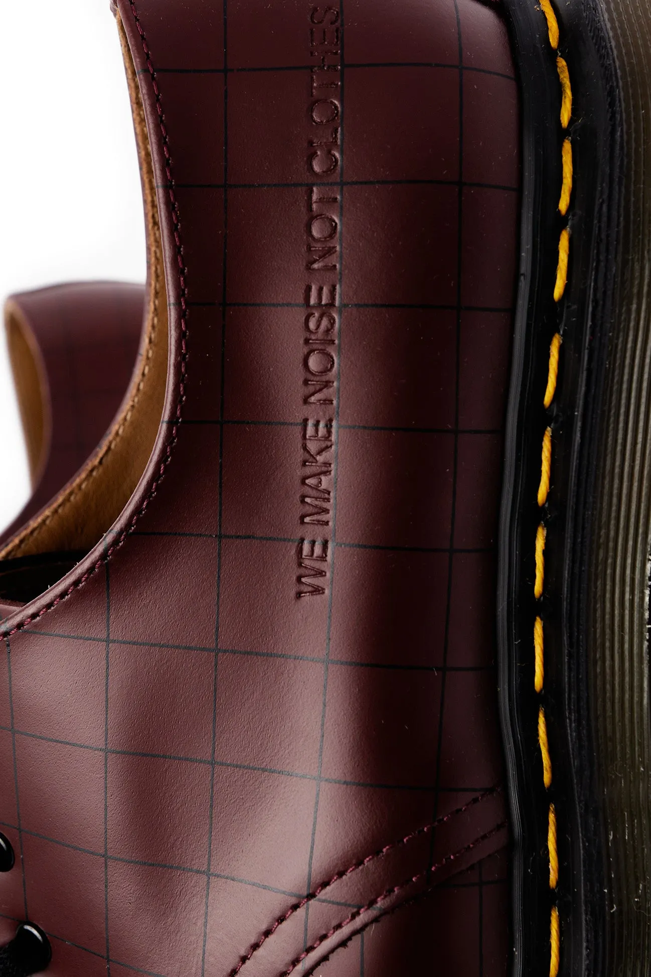 Dr. Martens x Undercover Mens 1461 Check Smooth Shoes 'Cherry'