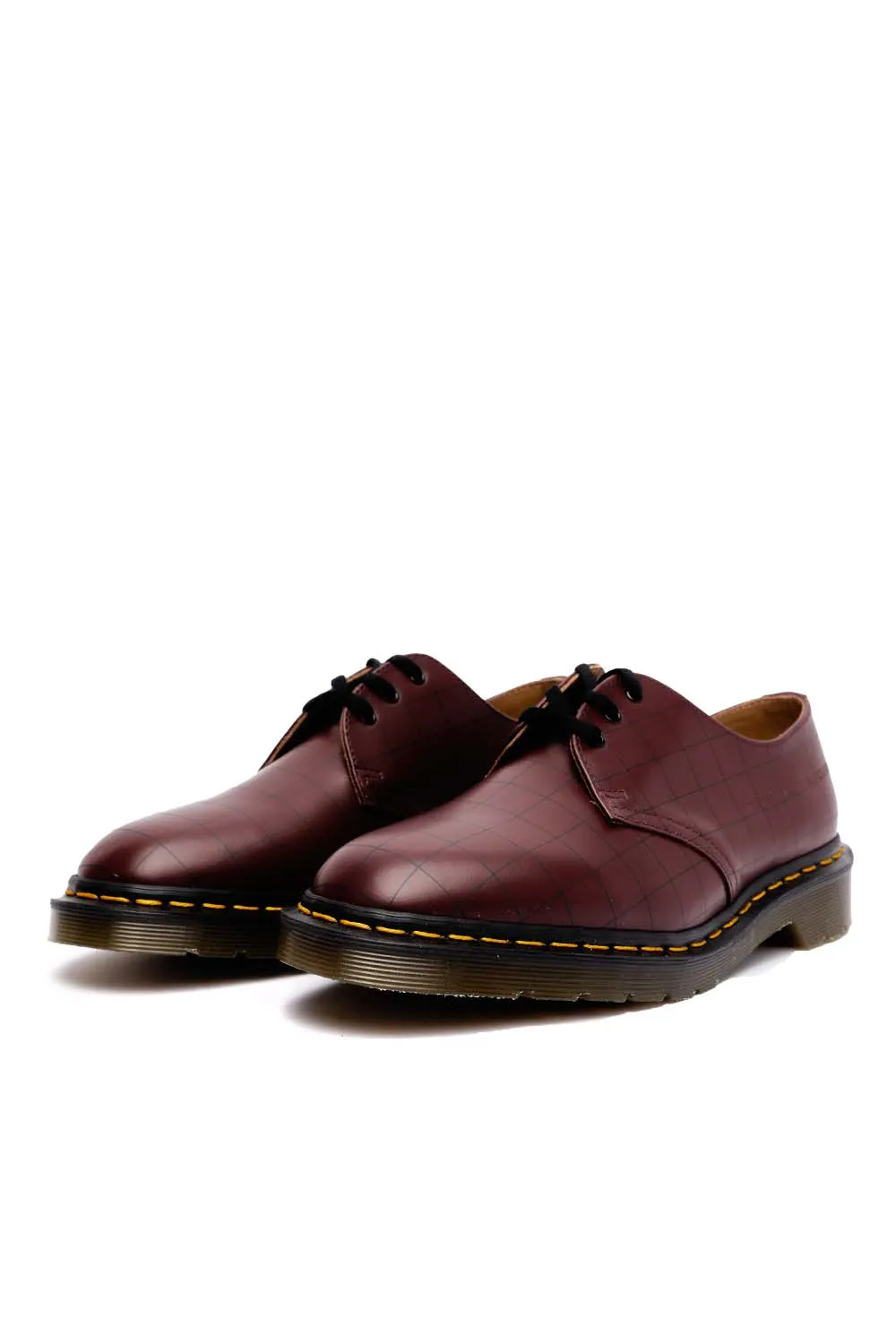 Dr. Martens x Undercover Mens 1461 Check Smooth Shoes 'Cherry'