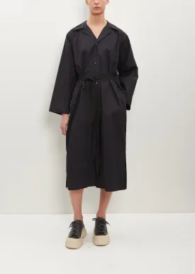 Drome Cotton Shirt Dress — Black