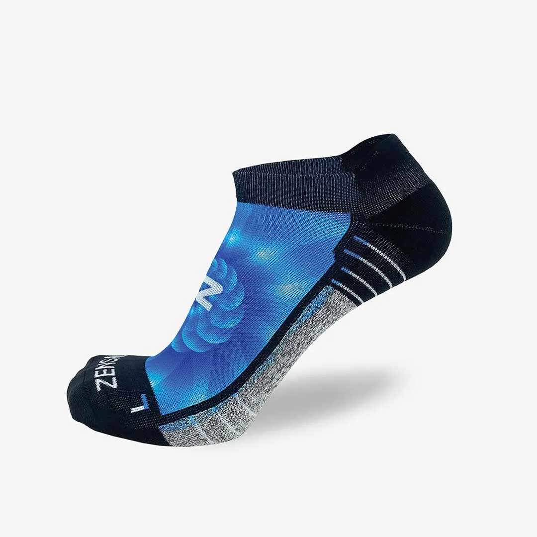 Fibonacci Spiral Running Socks (No Show)