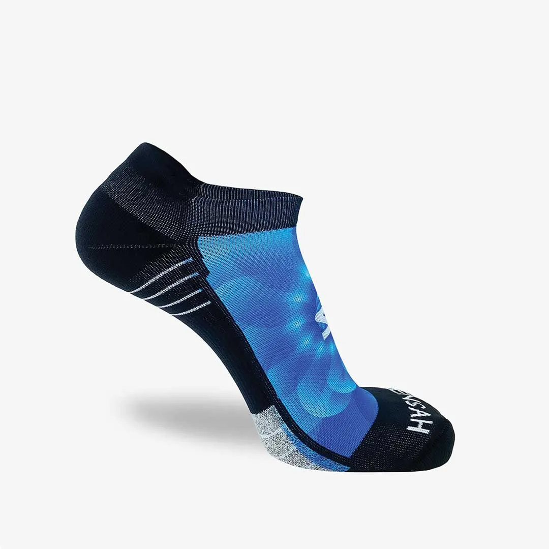 Fibonacci Spiral Running Socks (No Show)