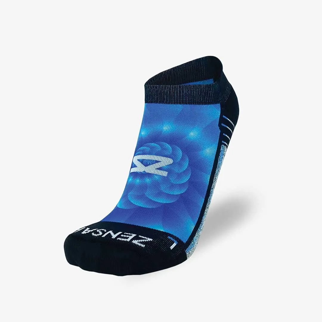 Fibonacci Spiral Running Socks (No Show)