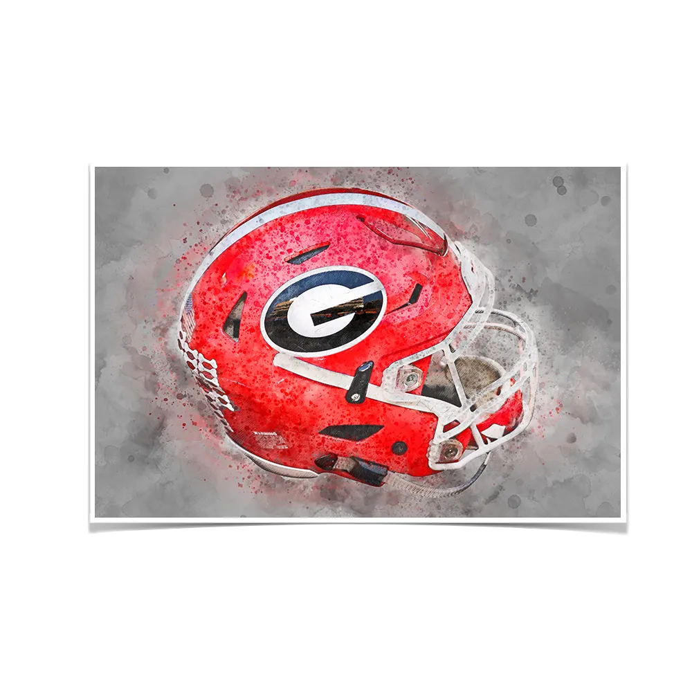 Georgia Bulldogs - Georgia Helmet Fine Art