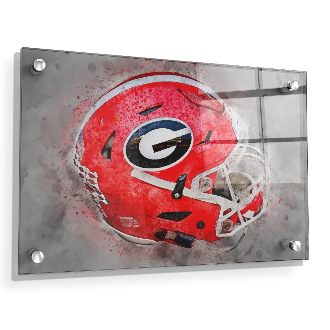 Georgia Bulldogs - Georgia Helmet Fine Art