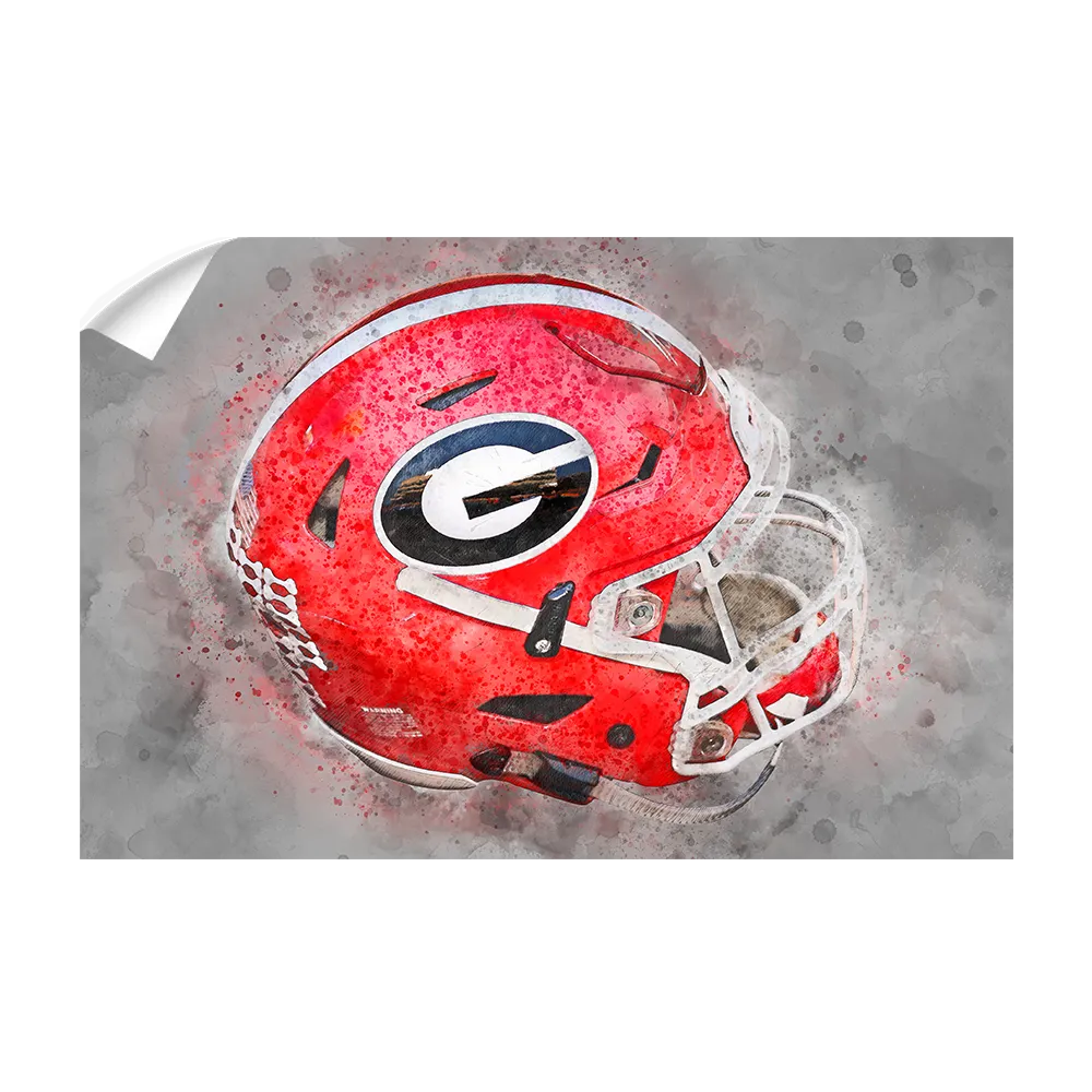 Georgia Bulldogs - Georgia Helmet Fine Art