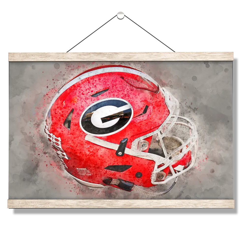 Georgia Bulldogs - Georgia Helmet Fine Art