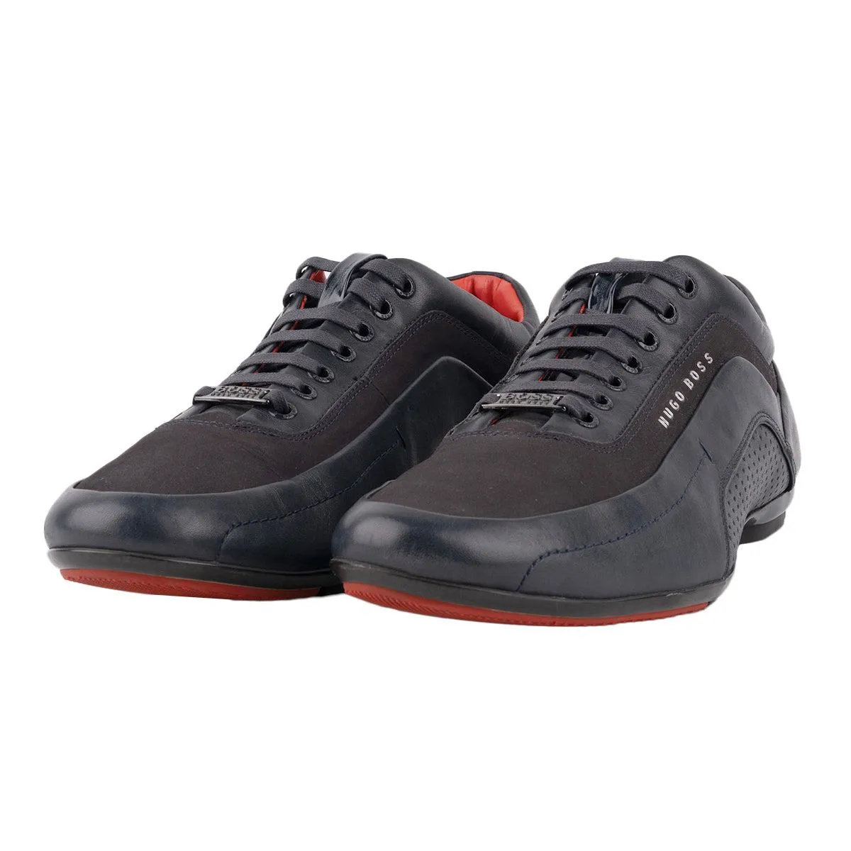 Hugo Boss Low-Top Sneakers Leather Black Colour For Men