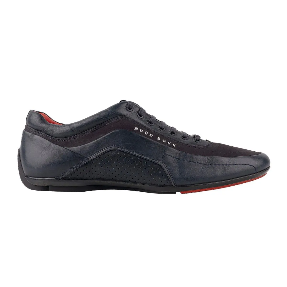 Hugo Boss Low-Top Sneakers Leather Black Colour For Men