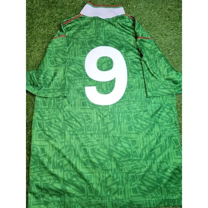 Hugo Sanchez Mexico Umbro 1993 COPA AMERICA Soccer Jersey Shirt L