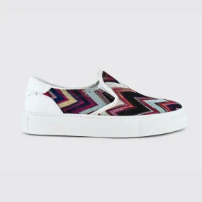 Iconic Multicolor Fabric Slip-on
