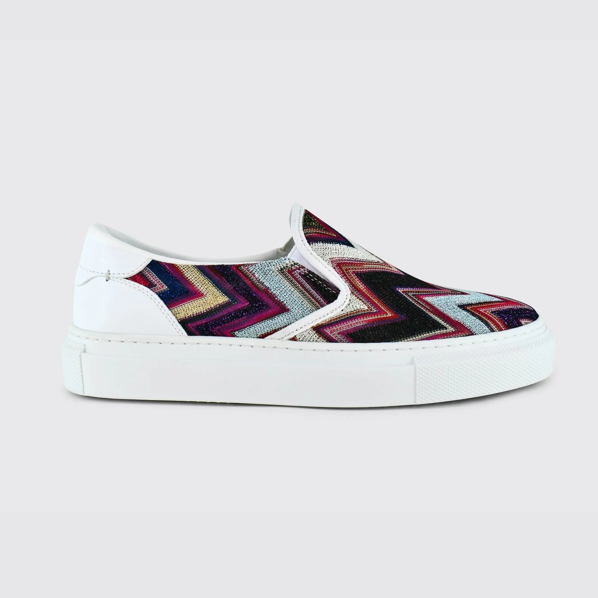Iconic Multicolor Fabric Slip-on