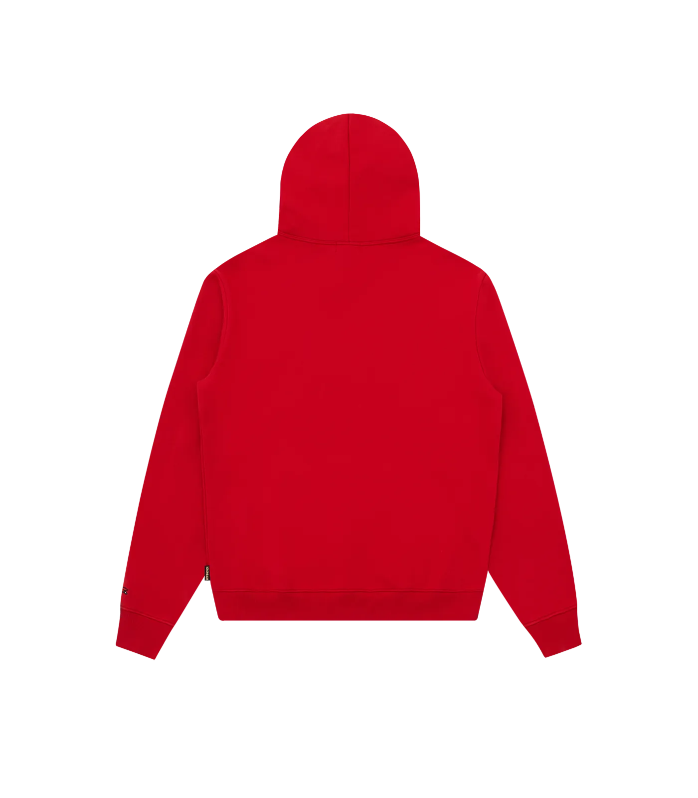 Red Kirigami Flock Running Dog Hoodie