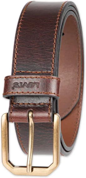 Levi??s Men??s Casual Everyday Leather Jean Belt