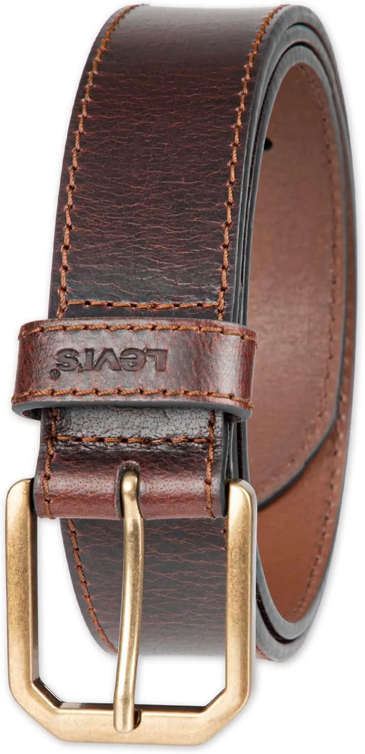 Levi??s Men??s Casual Everyday Leather Jean Belt