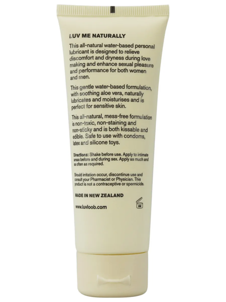 LUVLOOB Okay Lets Play Natural WATER-BASED LUBRICANT