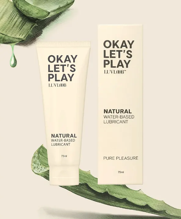 LUVLOOB Okay Lets Play Natural WATER-BASED LUBRICANT