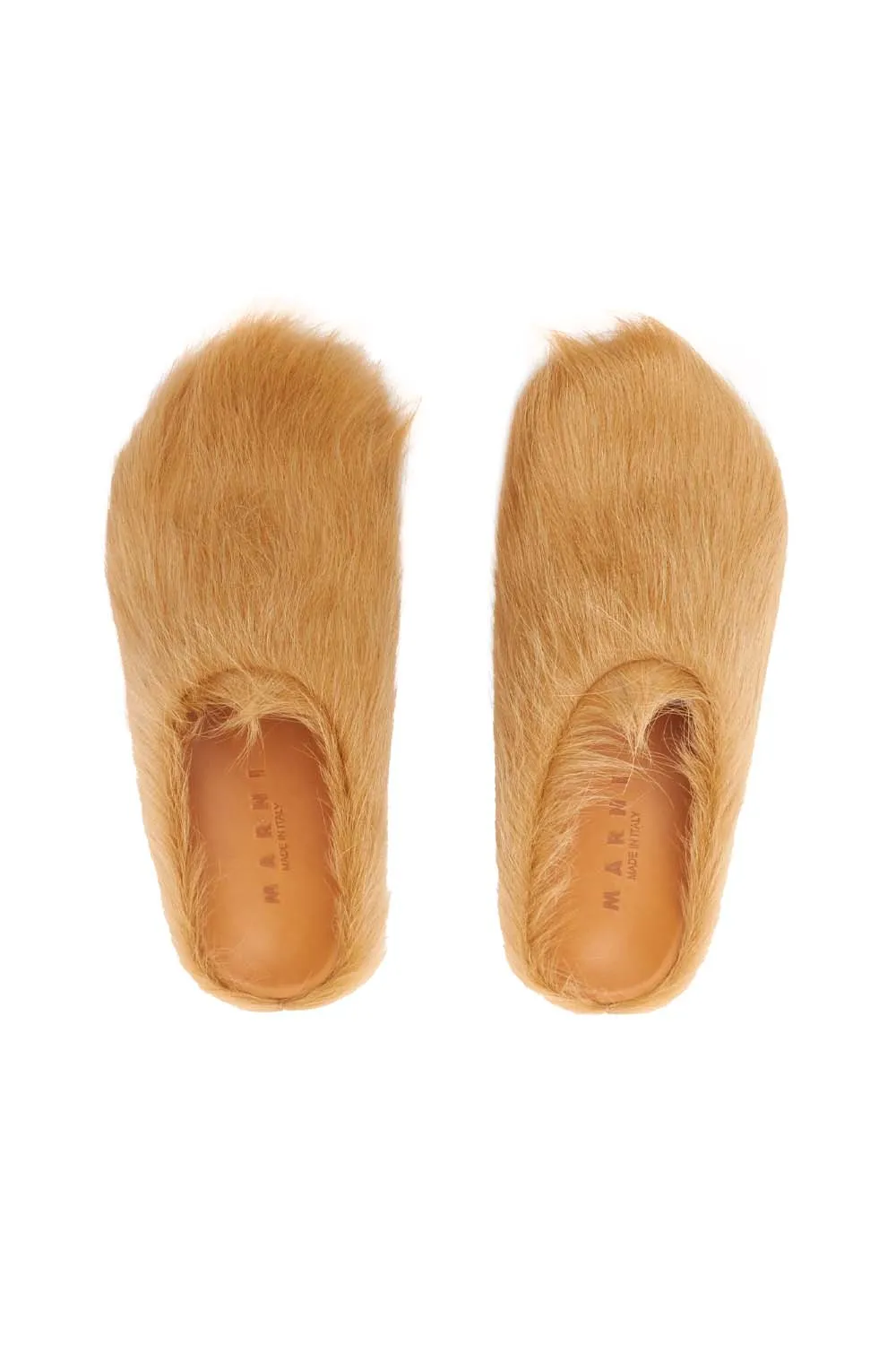Marni Mens Fussbett Sabot Shoes 'Beige'