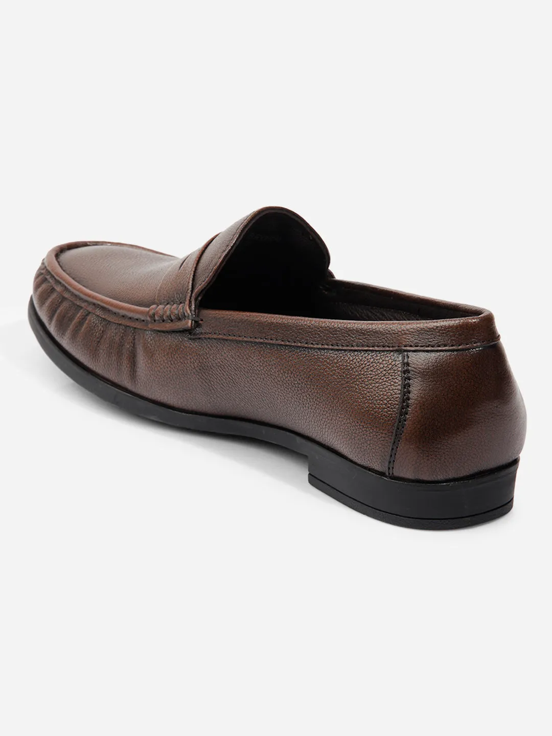 Mens Premium Brown Leather Loafer Shoes (Product ID1162)