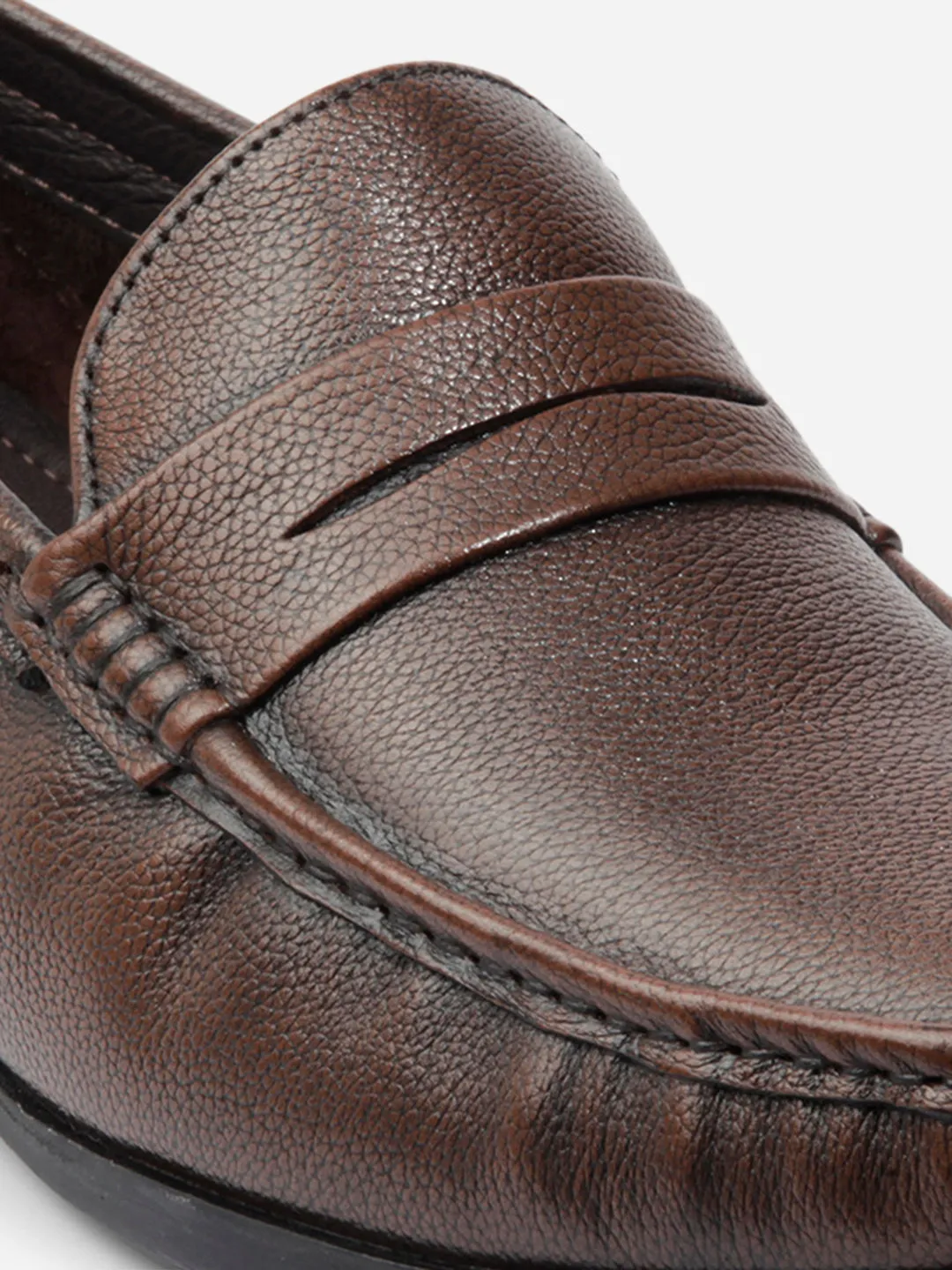 Mens Premium Brown Leather Loafer Shoes (Product ID1162)