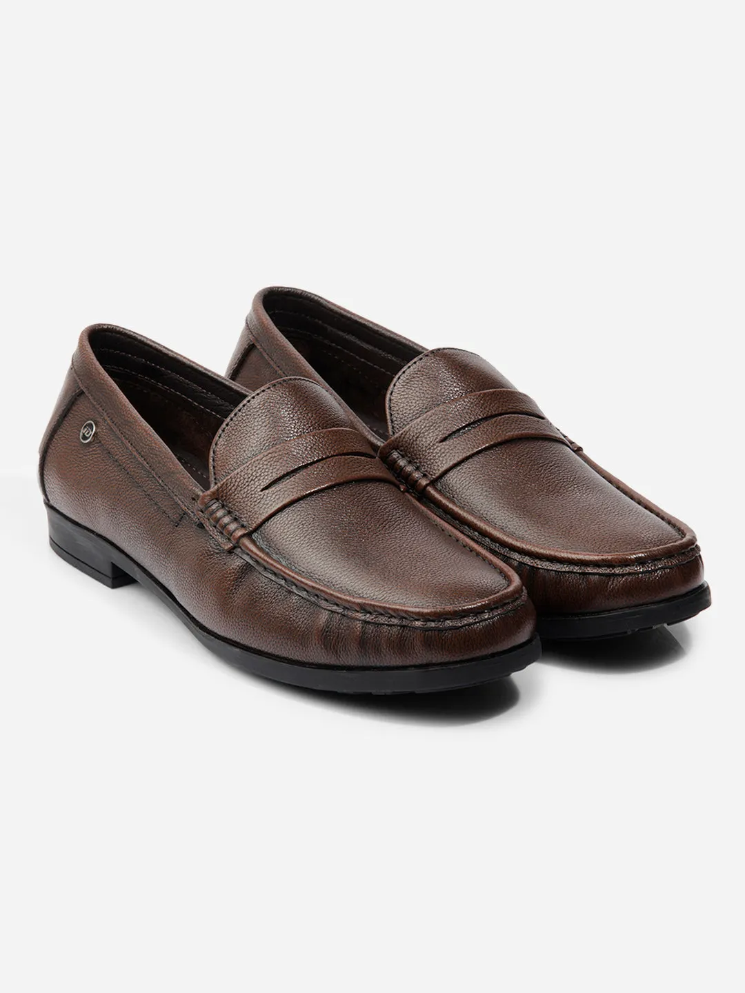 Mens Premium Brown Leather Loafer Shoes (Product ID1162)