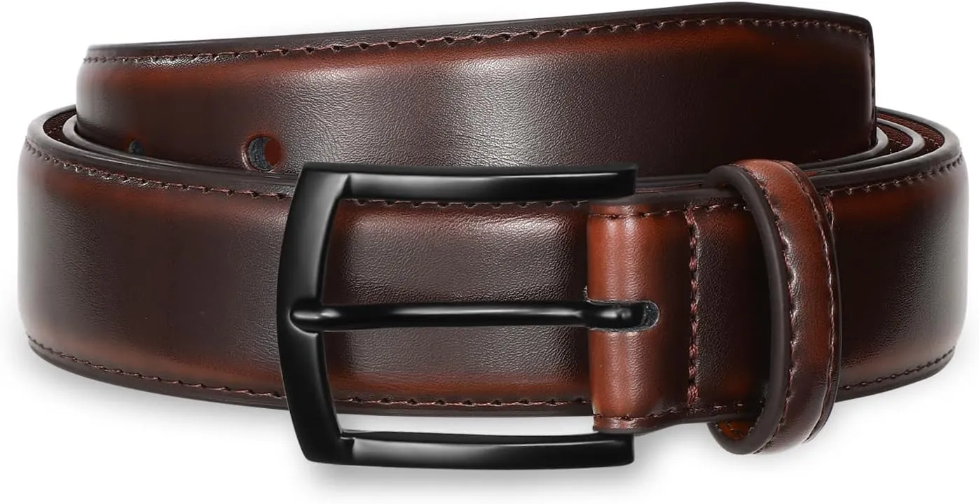 Men's Belt Genuine Leather Belt for Men Dress Casual Golf Jeans Pants 1 3/8"