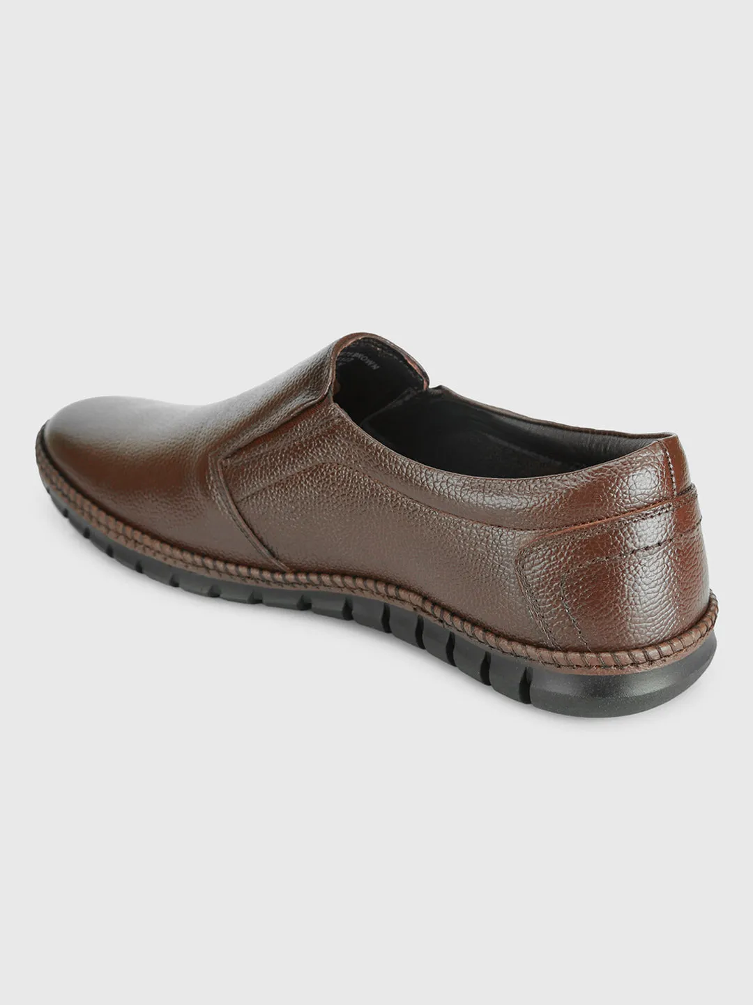 Men's Brown Comfort Fit Semi Formal Slip On (ID2071)
