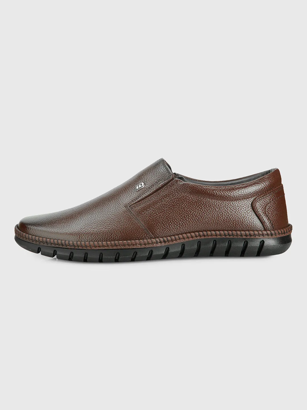 Men's Brown Comfort Fit Semi Formal Slip On (ID2071)