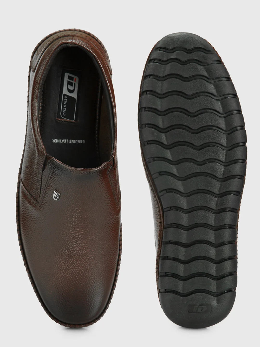 Men's Brown Comfort Fit Semi Formal Slip On (ID2071)