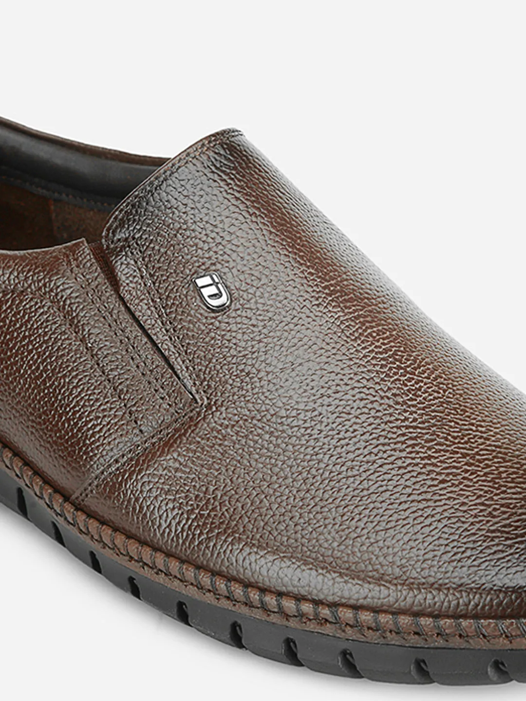 Men's Brown Comfort Fit Semi Formal Slip On (ID2071)
