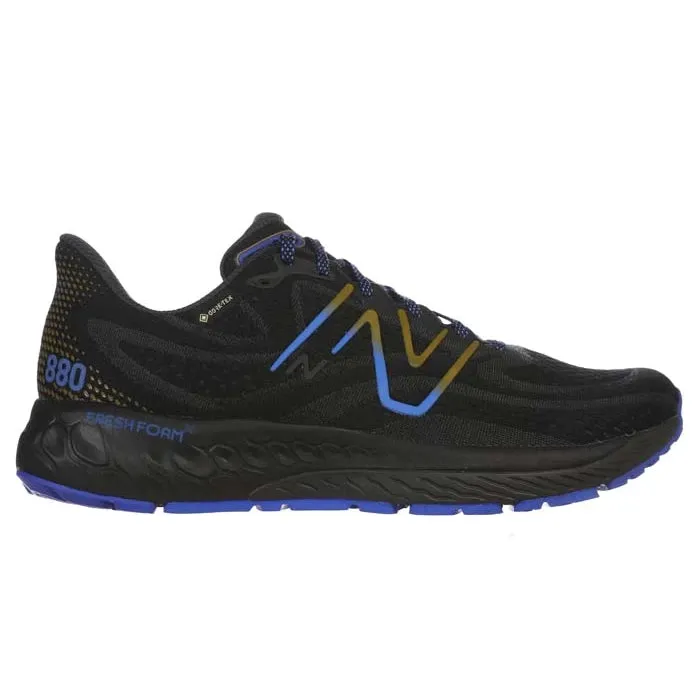 Mens New Balance Fresh Foam 880v13 Gore-Tex in Black/Marine Blue