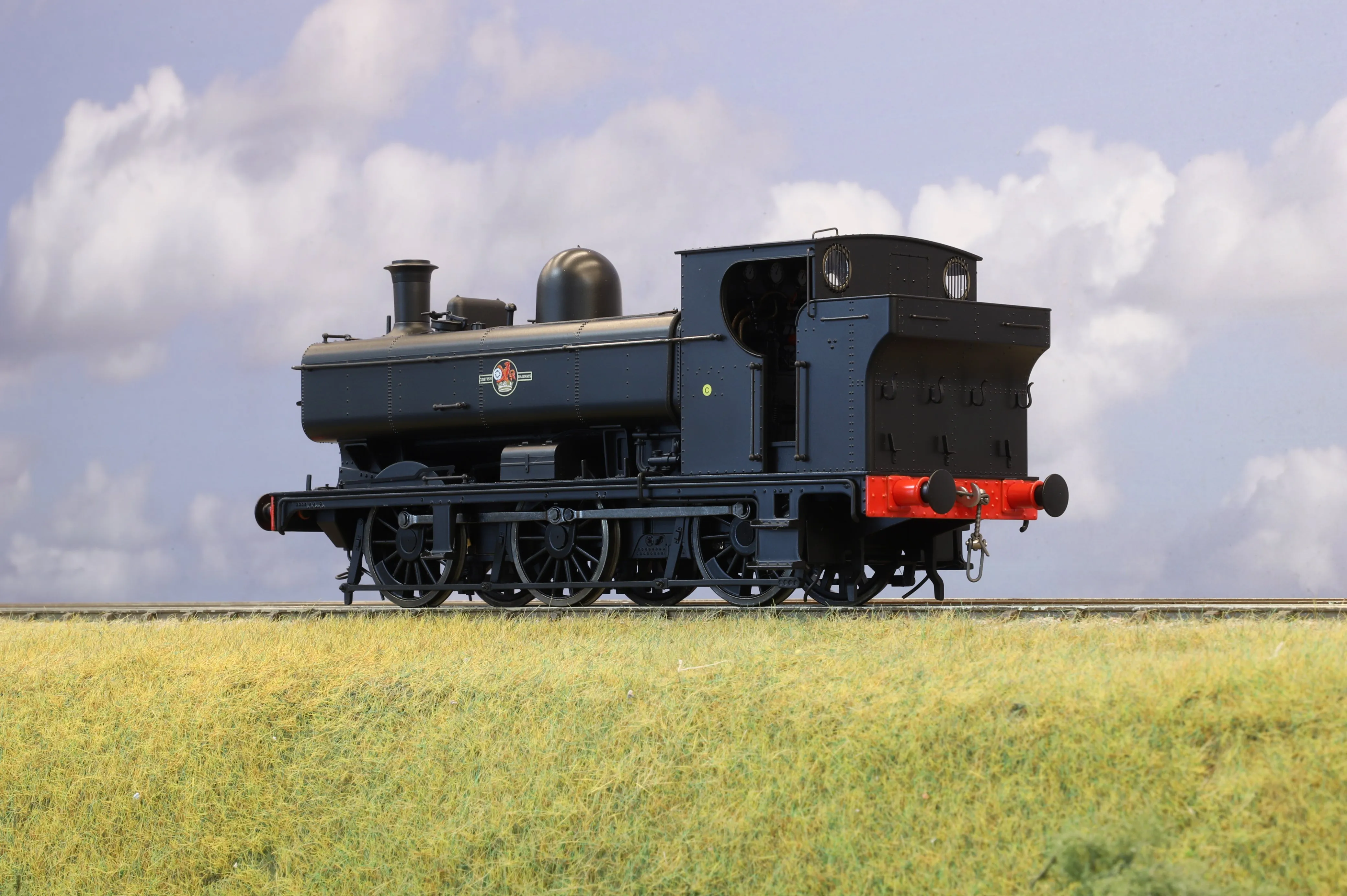 Minerva Finescale O Gauge GWR Class 57xx Pannier Tank BR Black (Late Crest) Unnumbered