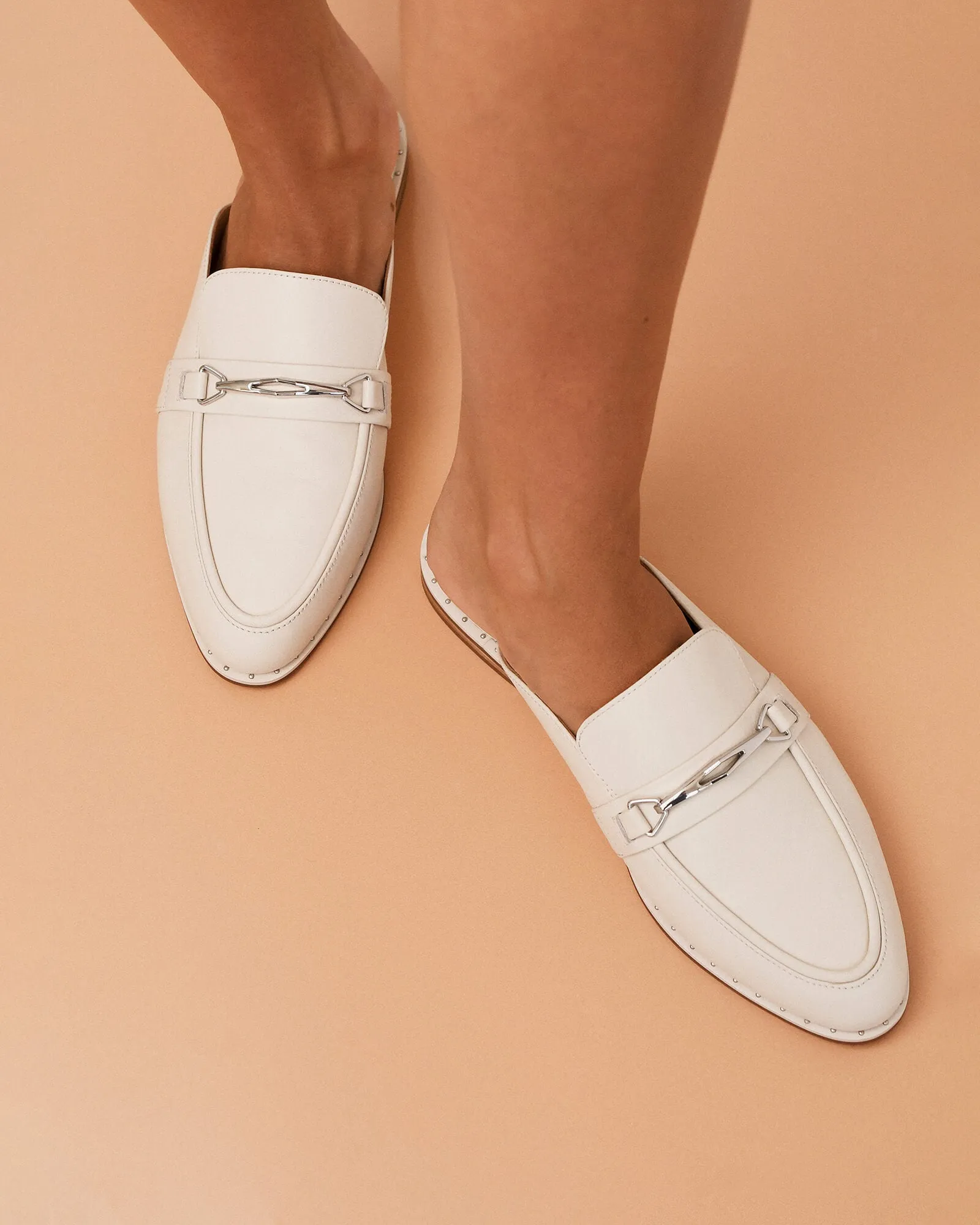 MISSION LOAFERS OFF WHITE LEATHER