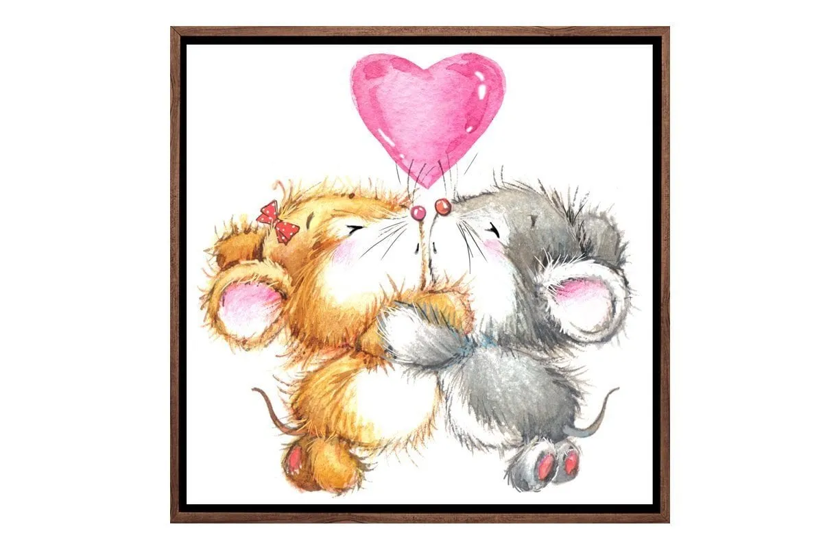 Mouse Love | Canvas Art Print
