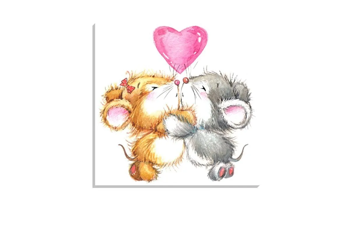Mouse Love | Canvas Art Print