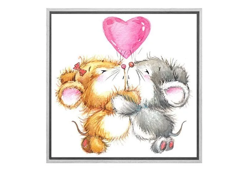 Mouse Love | Canvas Art Print