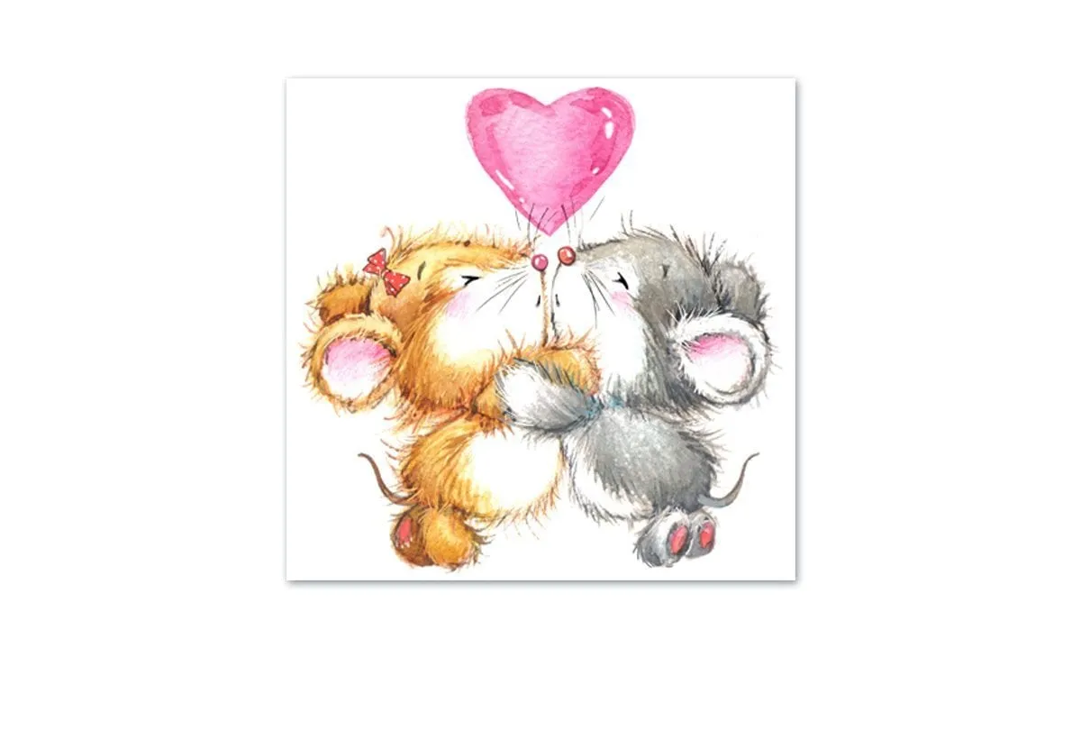Mouse Love | Canvas Art Print