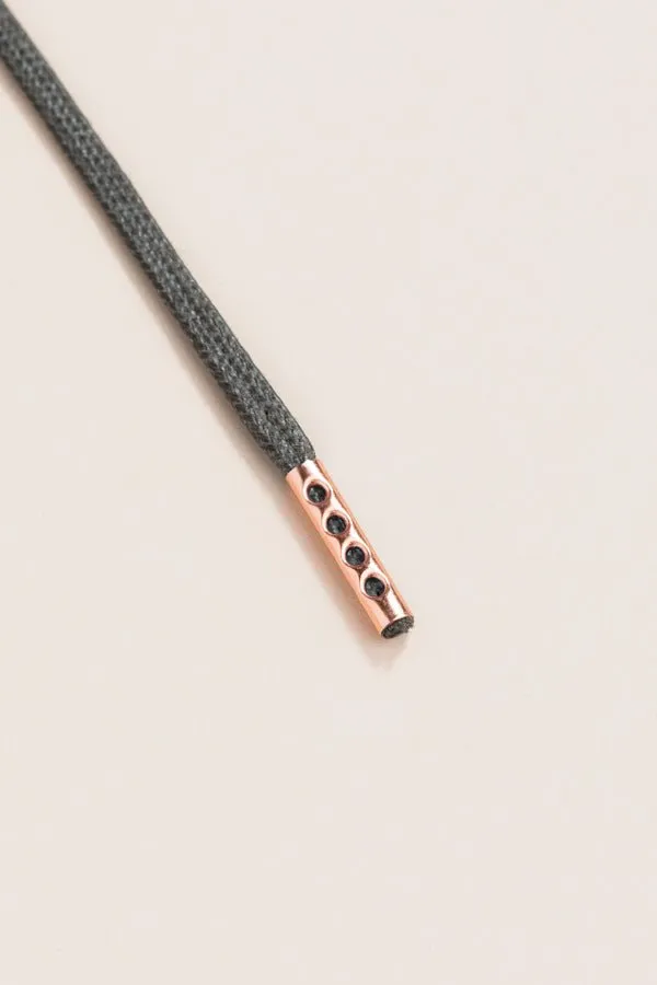 Night Grey | 4 mm Round Waxed Shoelaces