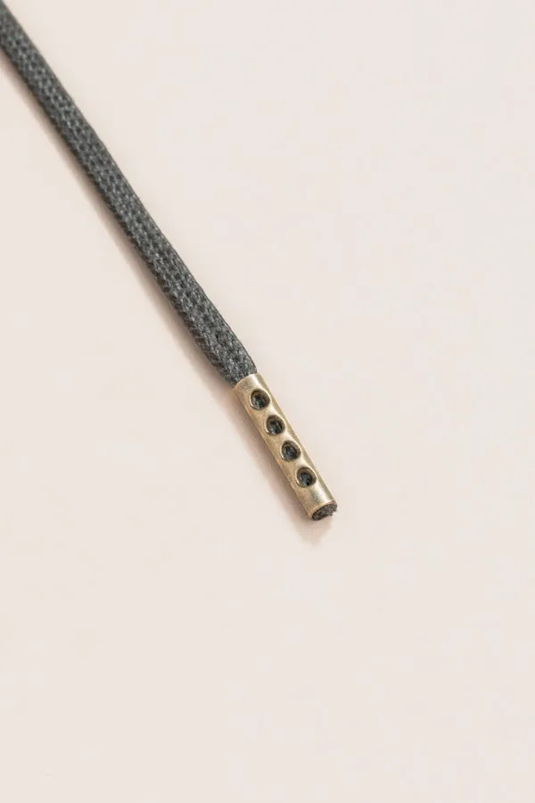 Night Grey | 4 mm Round Waxed Shoelaces