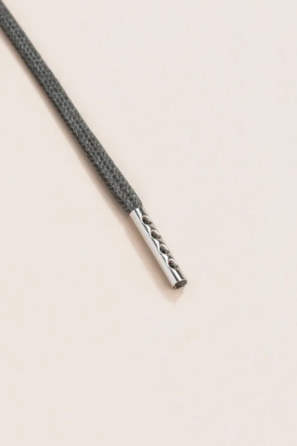 Night Grey | 4 mm Round Waxed Shoelaces