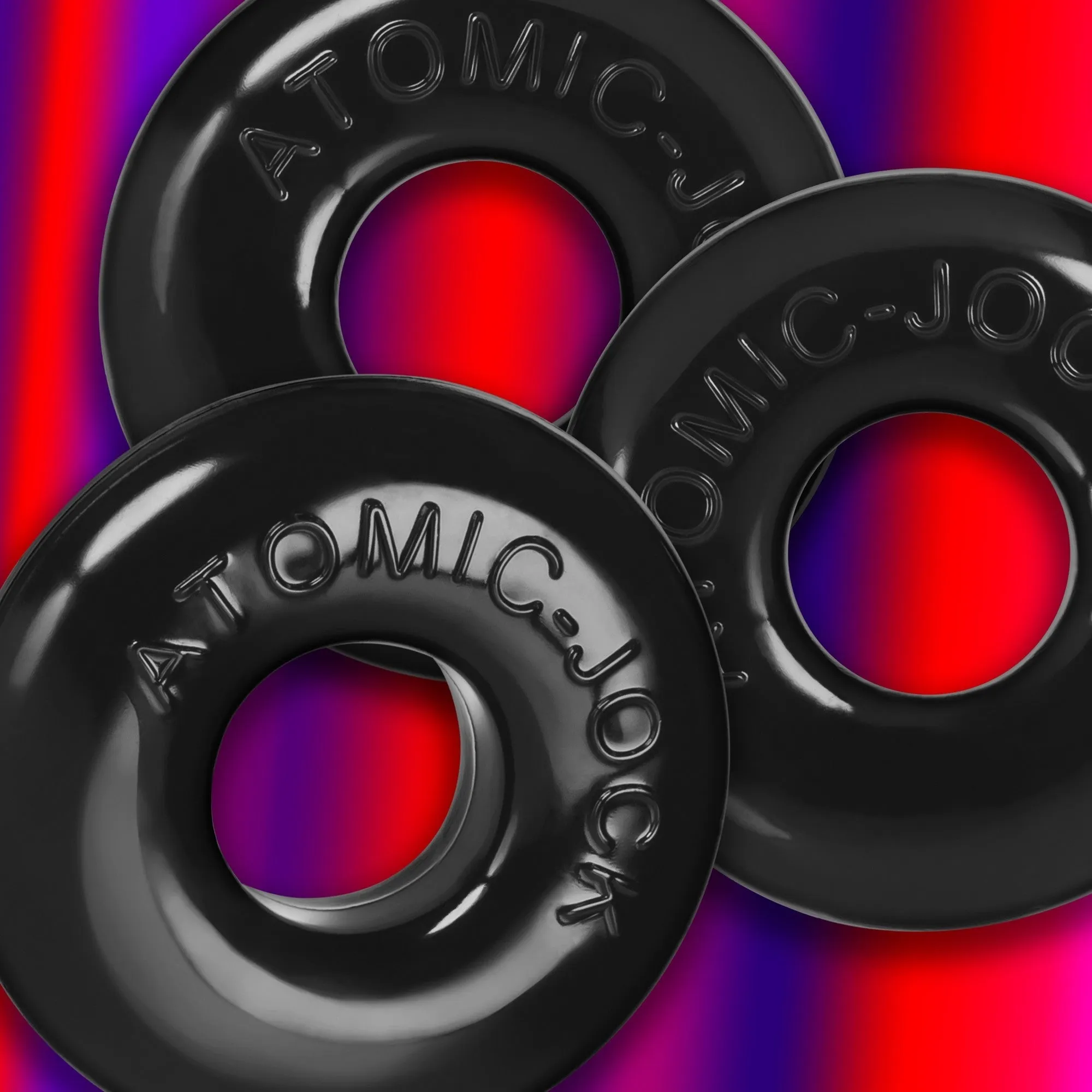 Oxballs Ringer Max Cock Ring Set Black 3 Pieces