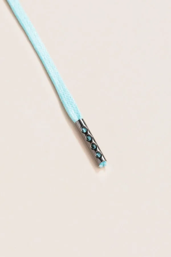Pastel Blue | 4mm Round Waxed Shoelaces